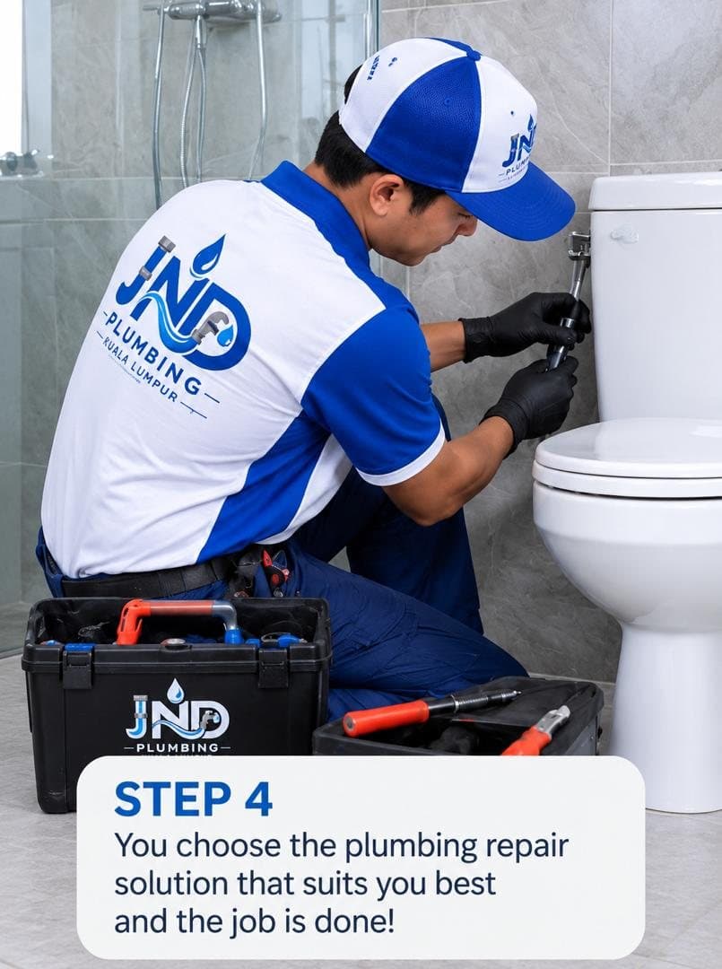 Step 4: You choose the repair solution that suits you best and the job is done.